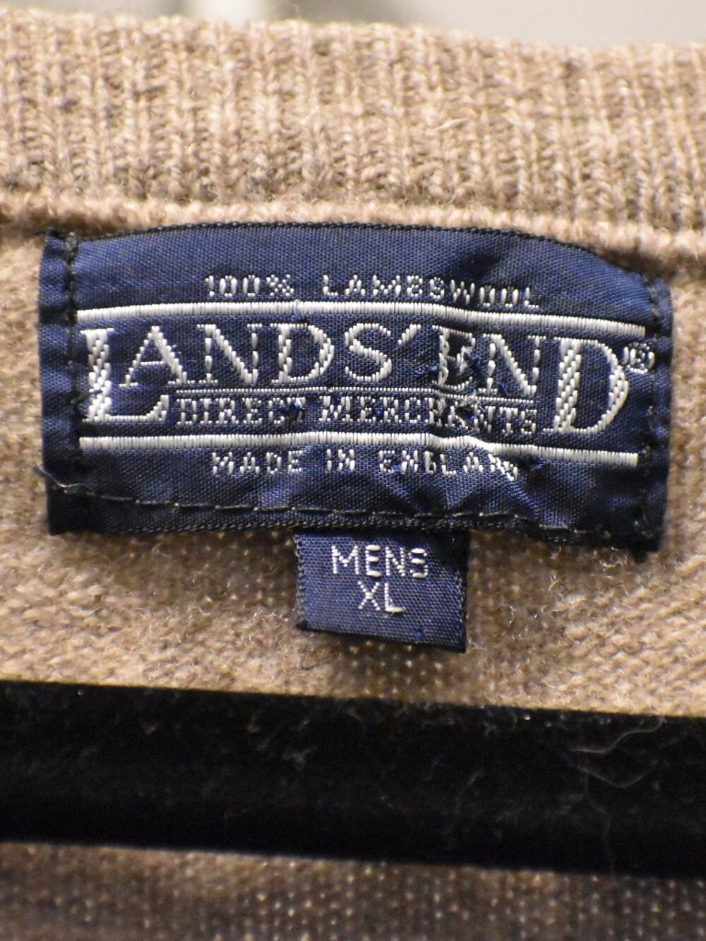 Lands End Lambswool V-Neck Sweater (Flawed) - Picture 3 of 5